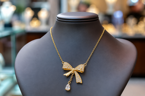 Bow Tie Pendant Necklace